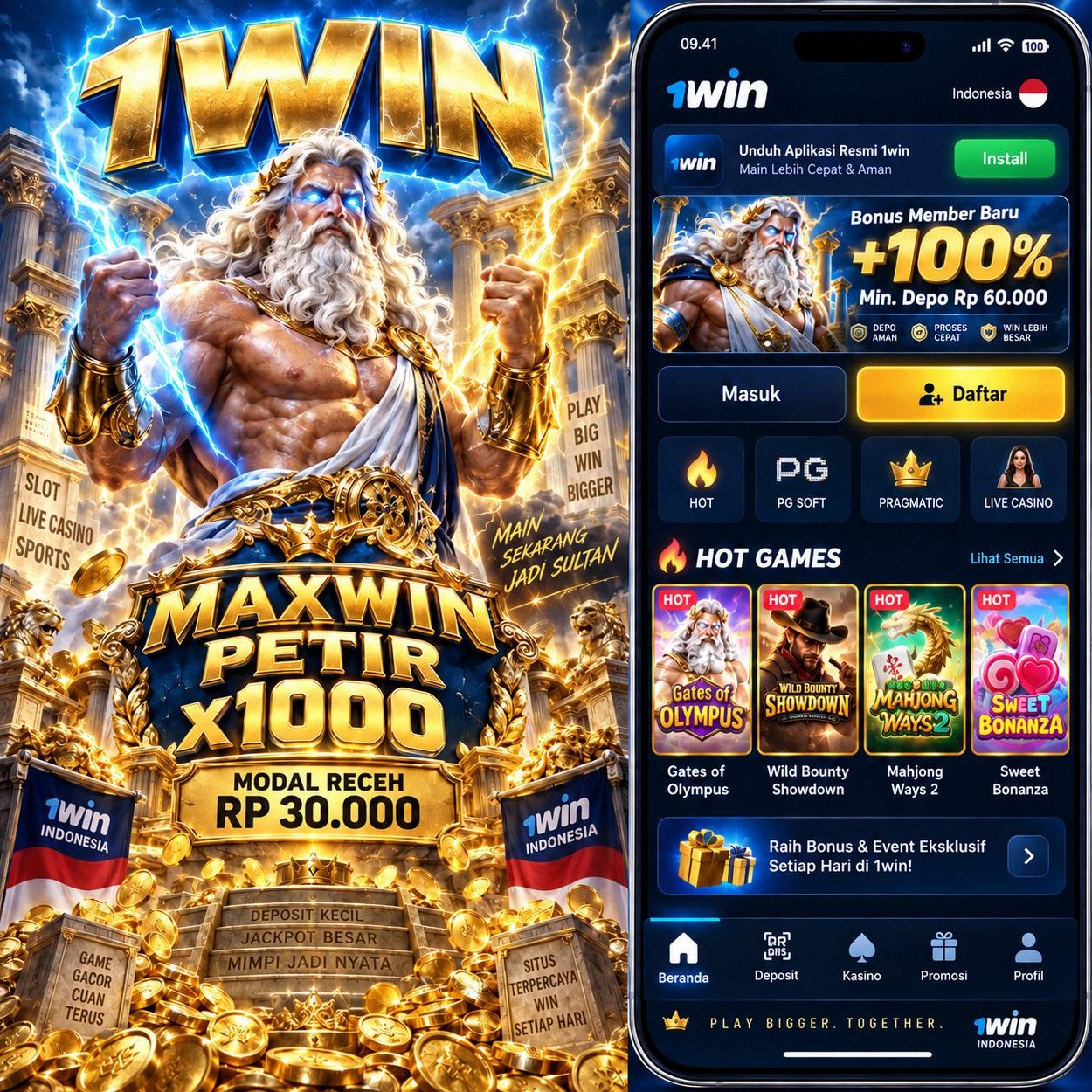 1WIN - Akun Resmi 1win Unduh Mudah