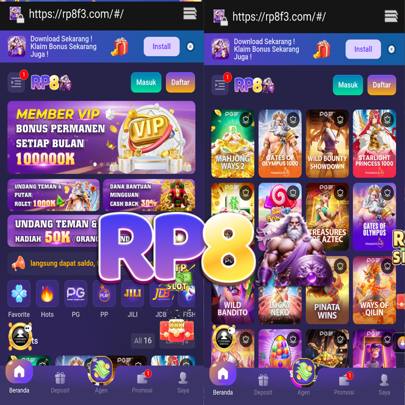 RP8 - Login rp8 Akun App Aman ๐
